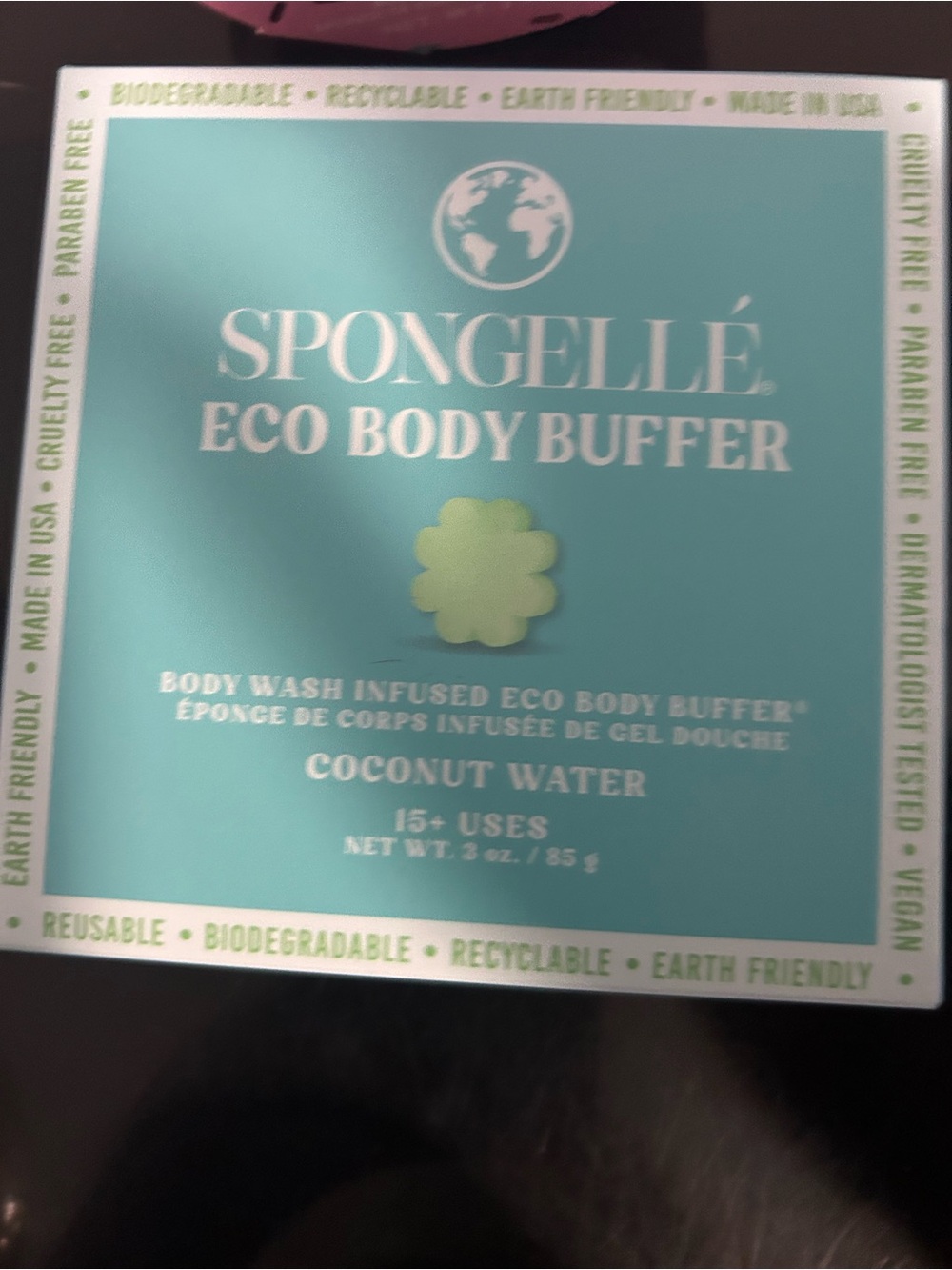 New and Sealed-- Spongelle Body Buffer - Coconut Water (Aqua) $10